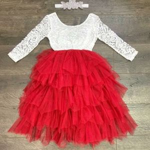 Girls Christmas dress soze 7/8